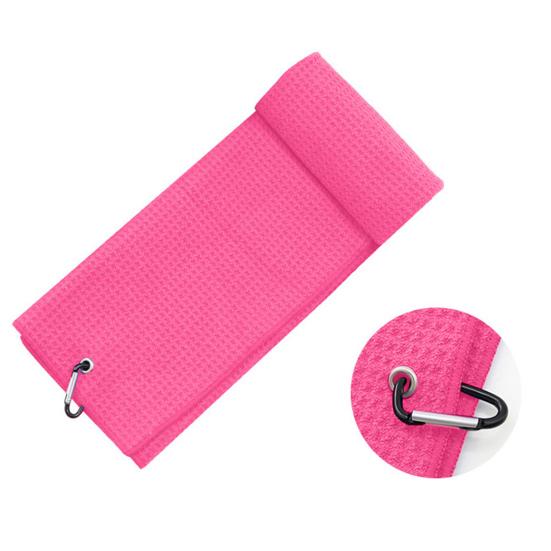 Microfiber Golf Towel with Carabiner Clip Waffle Pattern Super Soft Absorbent Golf Club
