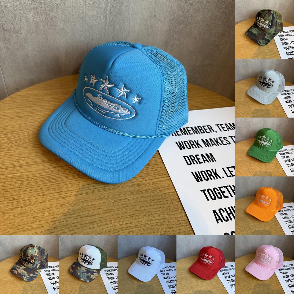 Street Style Embroidered Baseball Cap With Adjustable Fit For Summer Outdoor Activities