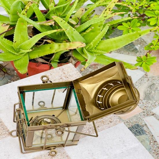 34.29 Cm Handmade Burner Lantern, Burton Nautical Maritime Ship Oil Lamp Burner Hanging Lantern Decorative