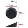 ELECOM Trackball Mouse Disc Pad with Tilt Black Adjustment, MP-TBM02BK
