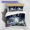 3pcs Duvet Cover Set (1*Duvet Cover + 2*Pillowcase, Without Core), Corpse Bride Print Bedding Set, Bedroom Decor, All‑Season, Birthday Gift