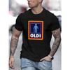 European Sizes Men'S Plus-Size Casual Short-Sleeve T-Shirt - Summer Round-Neck Print T-Shirt, Lightweight And Breathable, Machine Washable