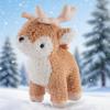 Cute Simulation Christmas Deer Reindeer Doll Plush Toy Deer Sika Deer Doll Children Soothing Doll