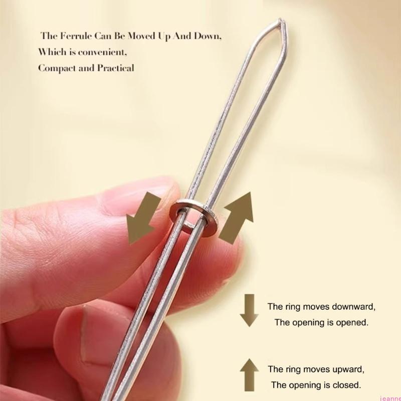 Drawstring Threaders Tweezers Rope Threader Clip Elastic Band Threader Tool Sewing Threading Tool For Sweatpants Hoodies