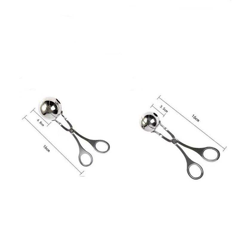 

Форма для приготовления фрикаделек из нержавеющей стали - Кухонный инструмент для приготовления домашних фрикаделек big серебряный