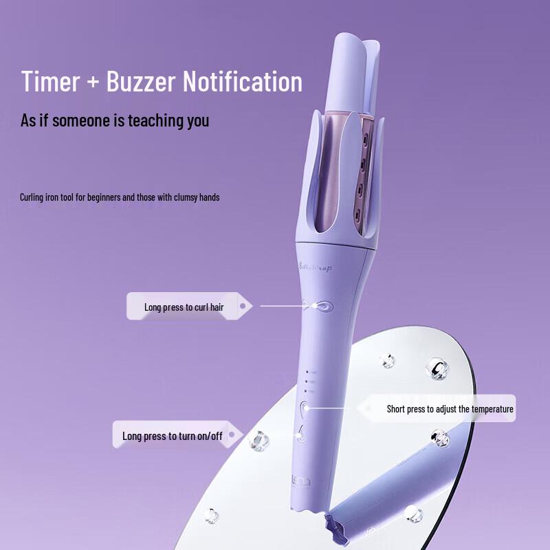 Lena Automatic Hair Curler with Negative Ions CN plug (adapter included)