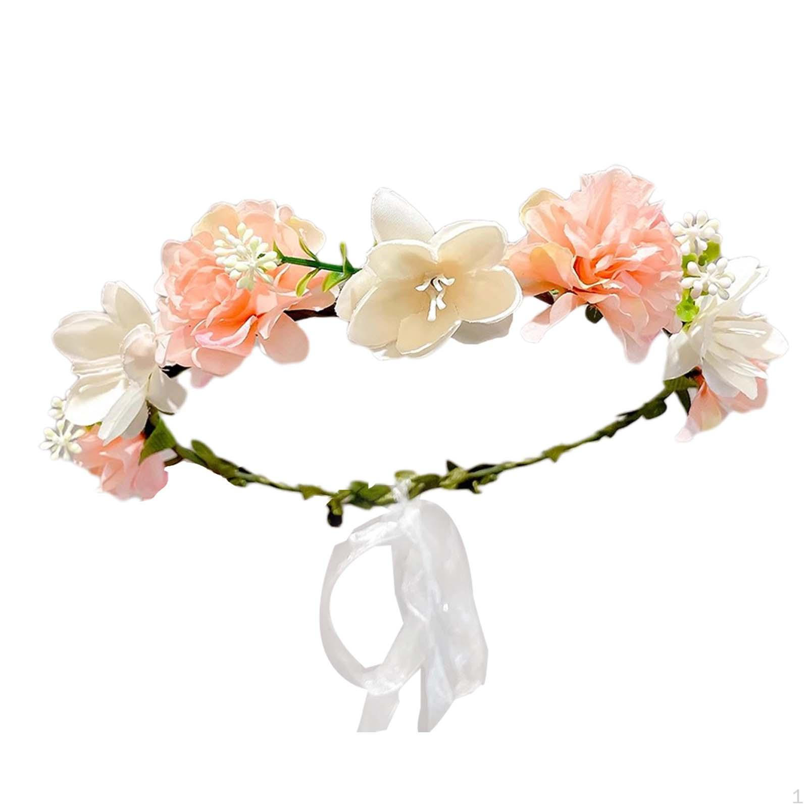 

Цветочная повязка на голову в стиле бохо с цветочной короной для праздника свадьбы подружки невесты на морском пляже Style G