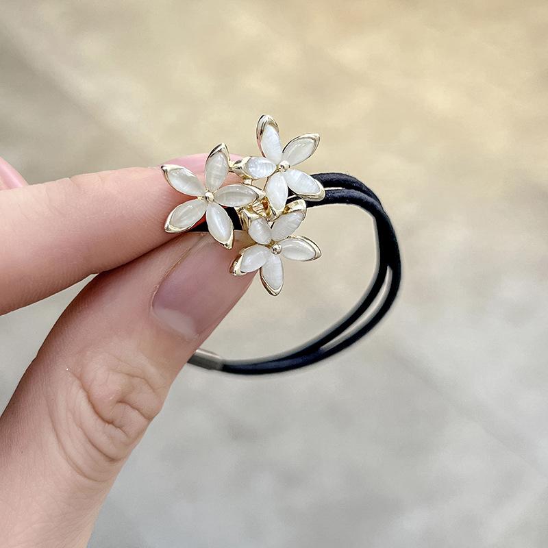 Coreean Retro Ochi de Pisică Stras Floare Elastic de Păr Bandă Elastică