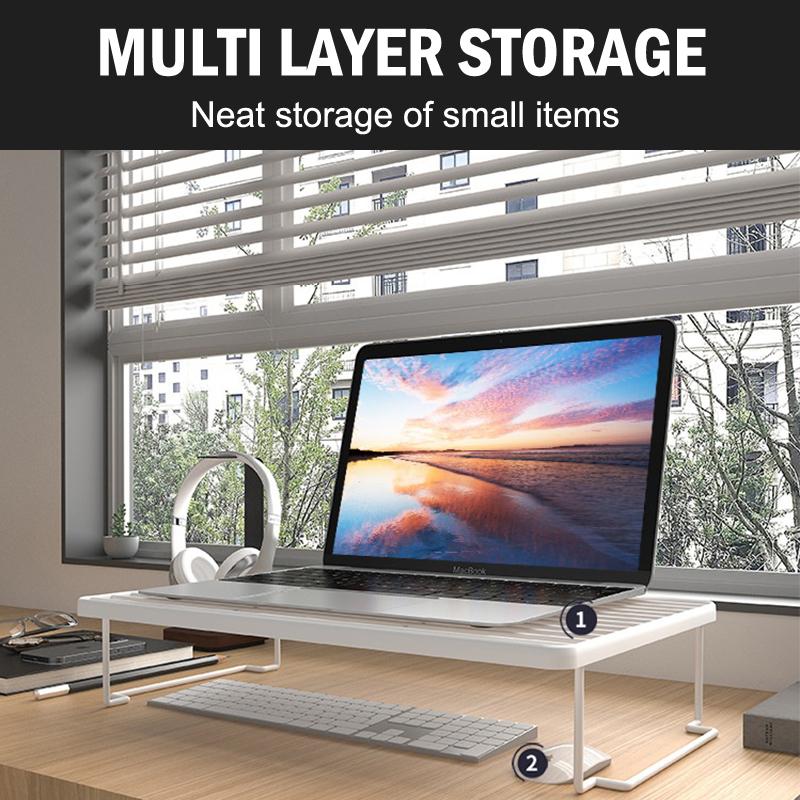 Foldable Laptop Stand Desktop Pc Computer Monitor Riser Reducing Neck Strain Storage Cooling Notebook Stand For Macbook Air Pro