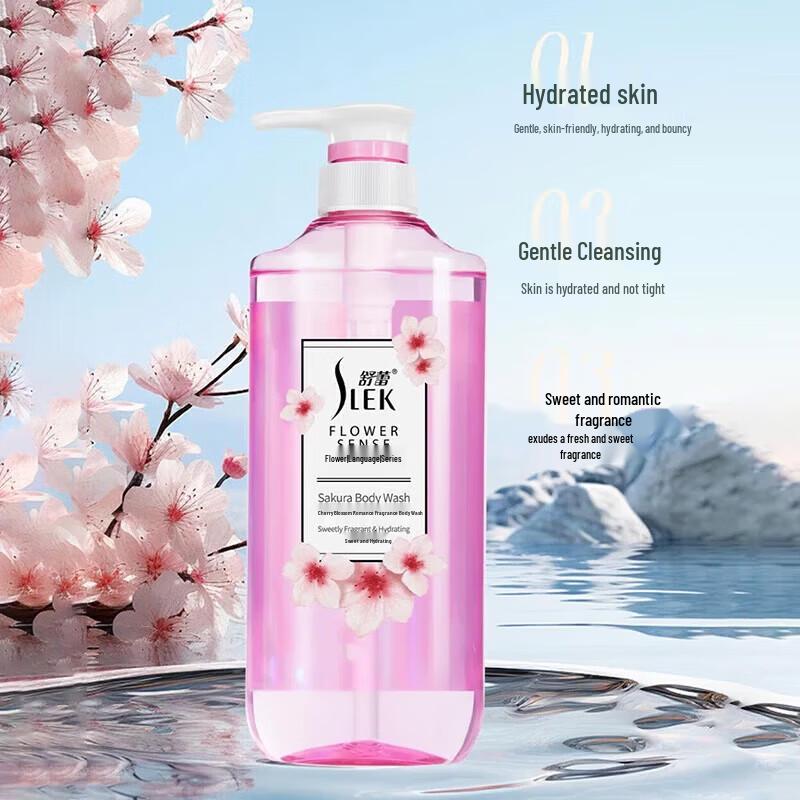 SLEK Romantic Fragrance Body Wash - Cherry Blossom