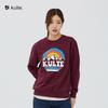 KULTE 018 Rainbow Crewneck Sweatshirt Wine