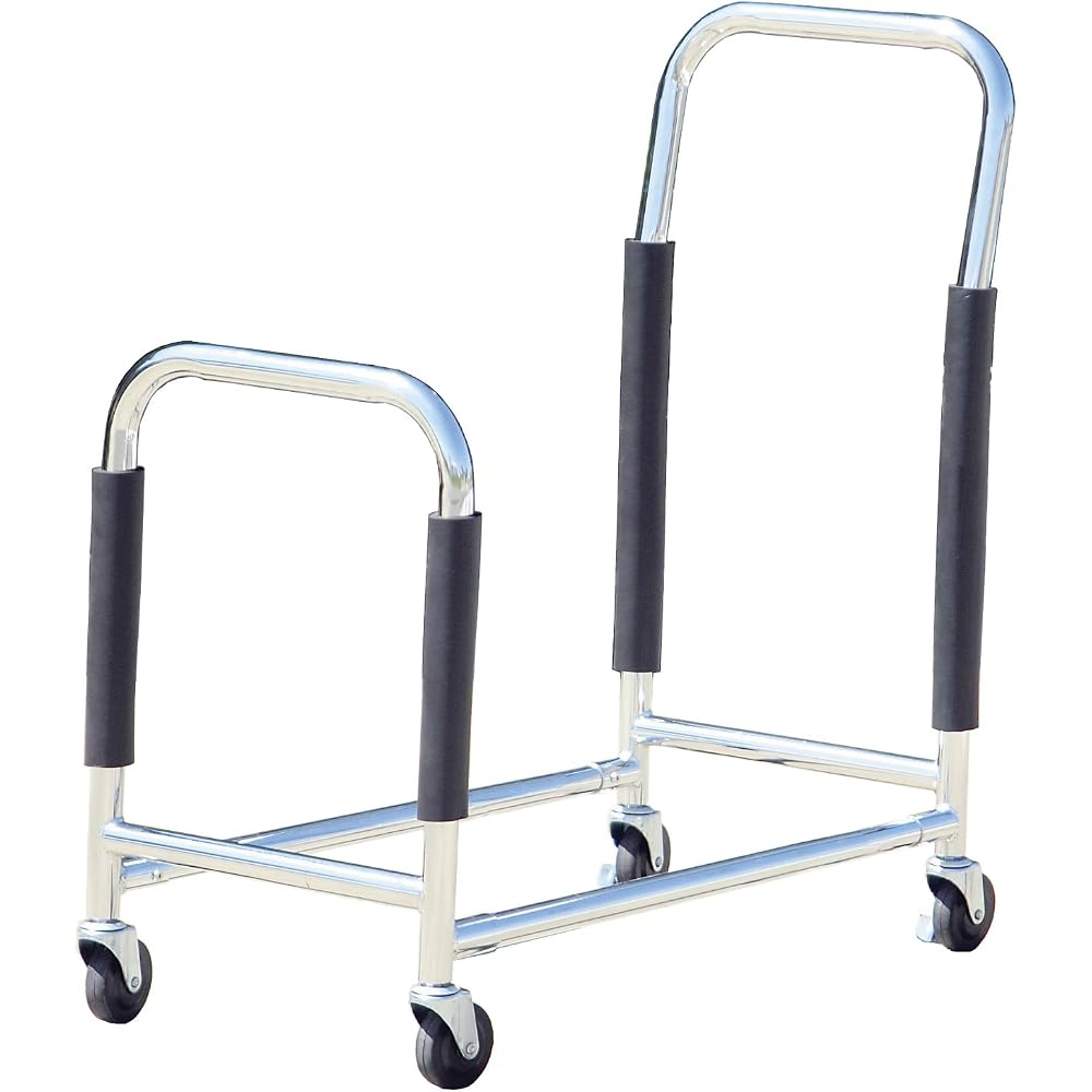 BONFORM Tire Rack, Dolly Type, for 4 Tires (S-L), Silver, 7250-40-98