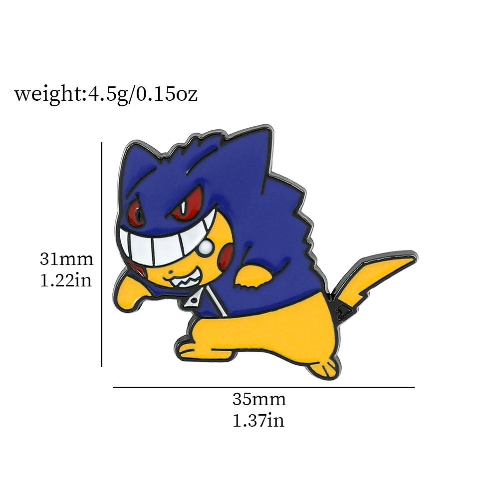 

Gengar Cartoon Brooches Anime Enamel Lapel Pins designed for Backpack Accessories Fans Collection Brooches Jewelry Present