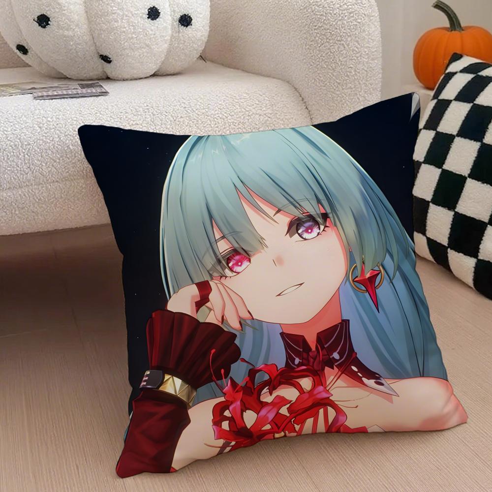 

Wuthering Waves pPhrolova Game Cushion Cover Throw Pillow Cover Hidden Button Durable Polyester Chair Cushion 30X30cm