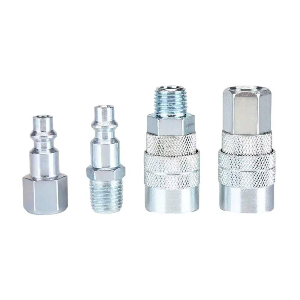 1 Pezzo Connettore Rapido NPT 1/4 Tipo USA Connettore per Tubo in Metallo PM SM PF SF Connettore per Raccordi Pneumatici