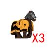 Military Building Blocks Medieval Solider Knights Equipments Mount War-Horse Wolf Flag Vests Shields Fiery Dragon Mini Blocks
