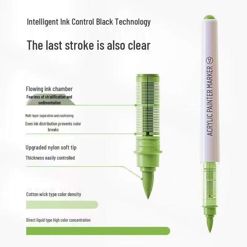 Blue Fruit 240-Color Liquid Ink Acrylic Marker Set for Kids' DIY Painting & Art Projects