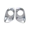 For Jeep Cherokee 2014-18 Chrome Front Bumper Fog Light Lamp Frame Cover Trim 2X