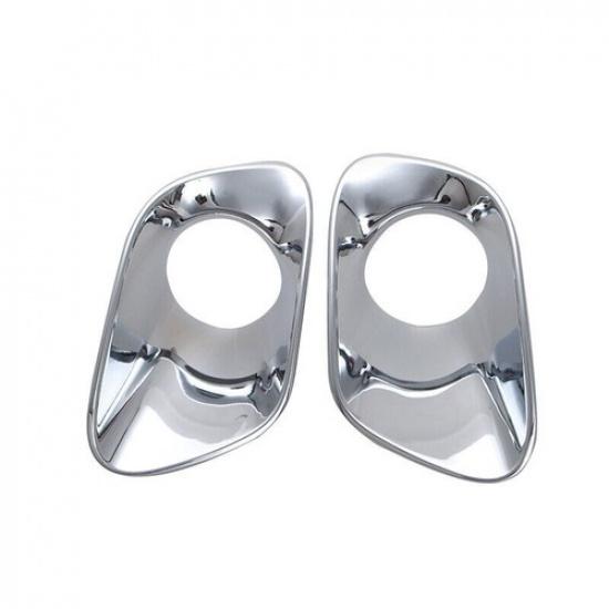 For Jeep Cherokee 2014-18 Chrome Front Bumper Fog Light Lamp Frame Cover Trim 2X