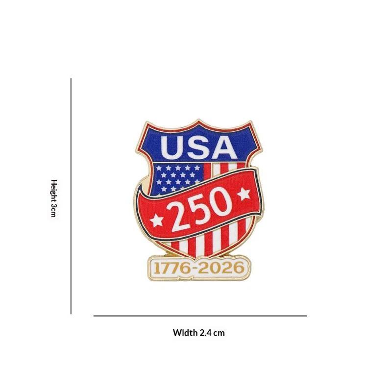 USA 250th Anniversary Enamel Lapel Pins 1/5PCS Patriotic Eagle Design Brooch Ideal Gift for Veterans Patriotism Activities