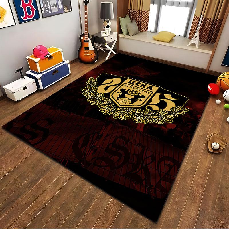 CSKA Sofia Emblem Carpet suitable as a non-slip mat for the living room or bedroom sofa