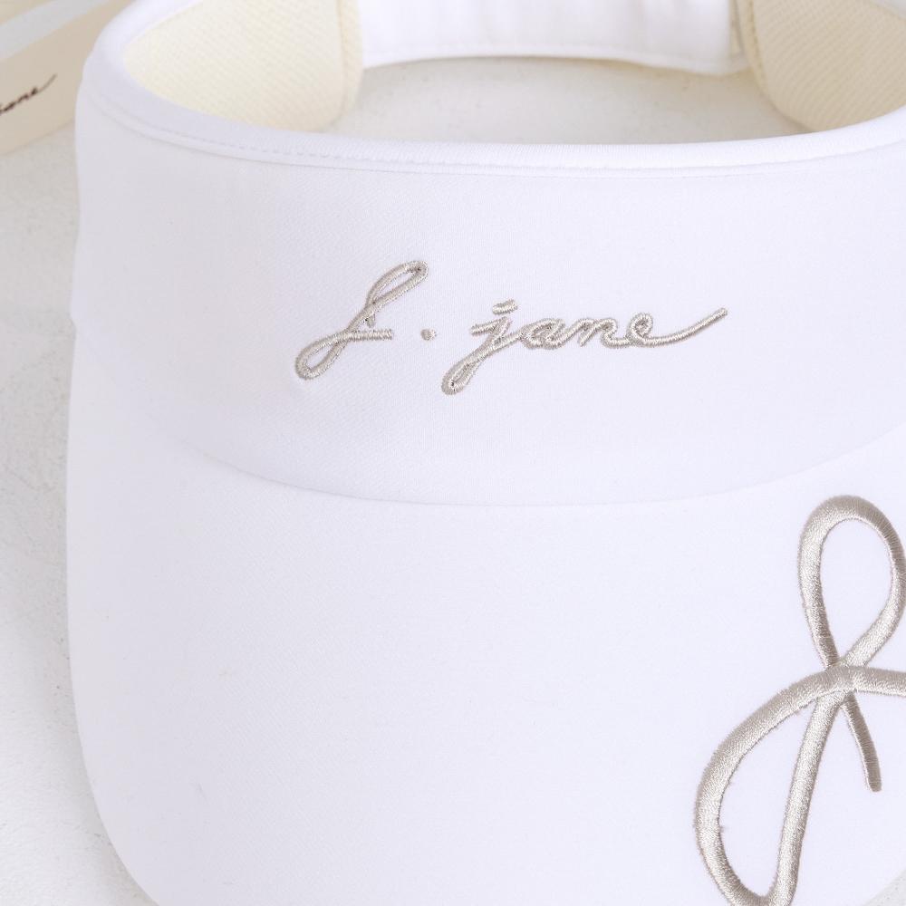J.JANE Logo Ribbon Sun Cap (Ivory)