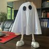 Ghost Wearing Cloak Ornament Halloween Haunted House Parties Themed Statue Multi-Functional Holiday Decor
