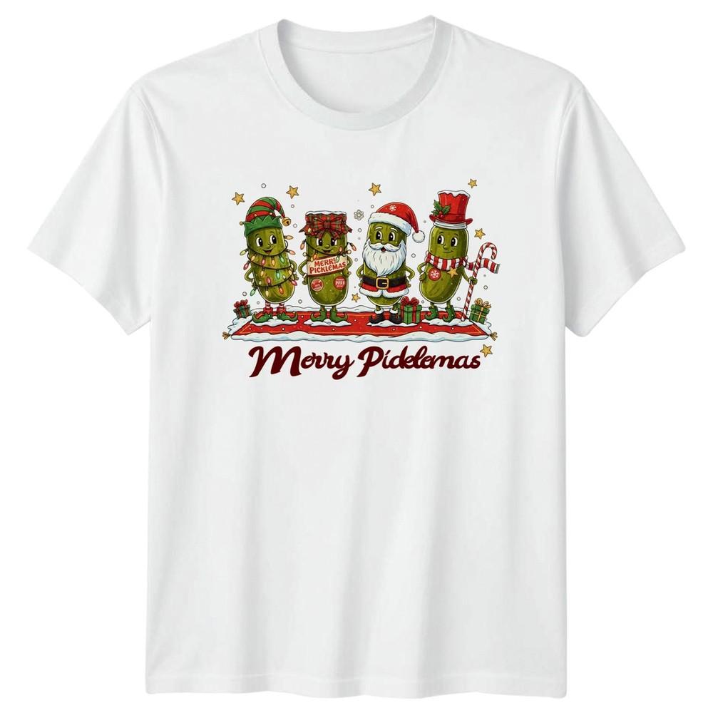 Holidays Christmas Merry Picklemus Pickles Unisexs Unisexs Graphic Tee S
