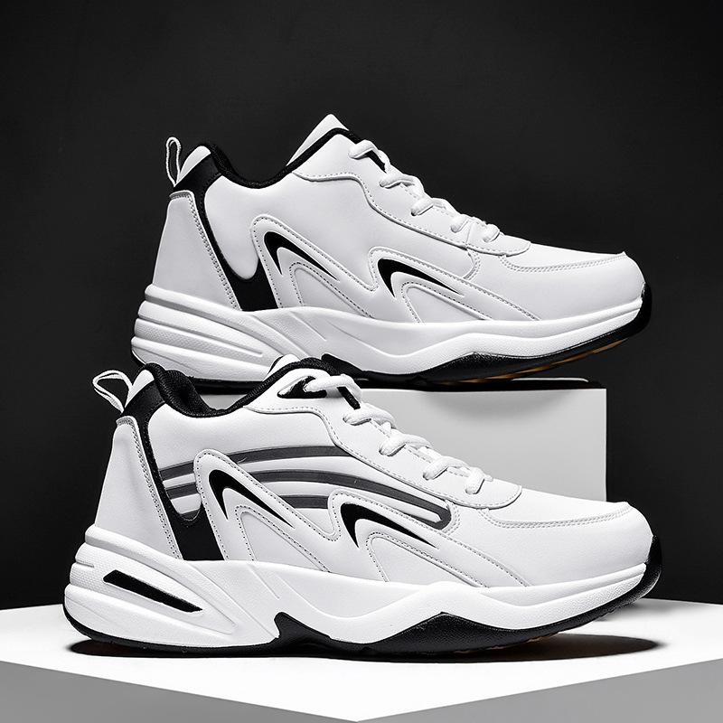Sports and leisure shoes Running shoes Tide shoes 46 47 Shock absorption and height increase Men's shoes extra large size 48 Travel non-slip work