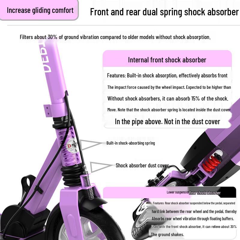 Dibailun Foldable Two-Wheel Scooter for Adults & Kids