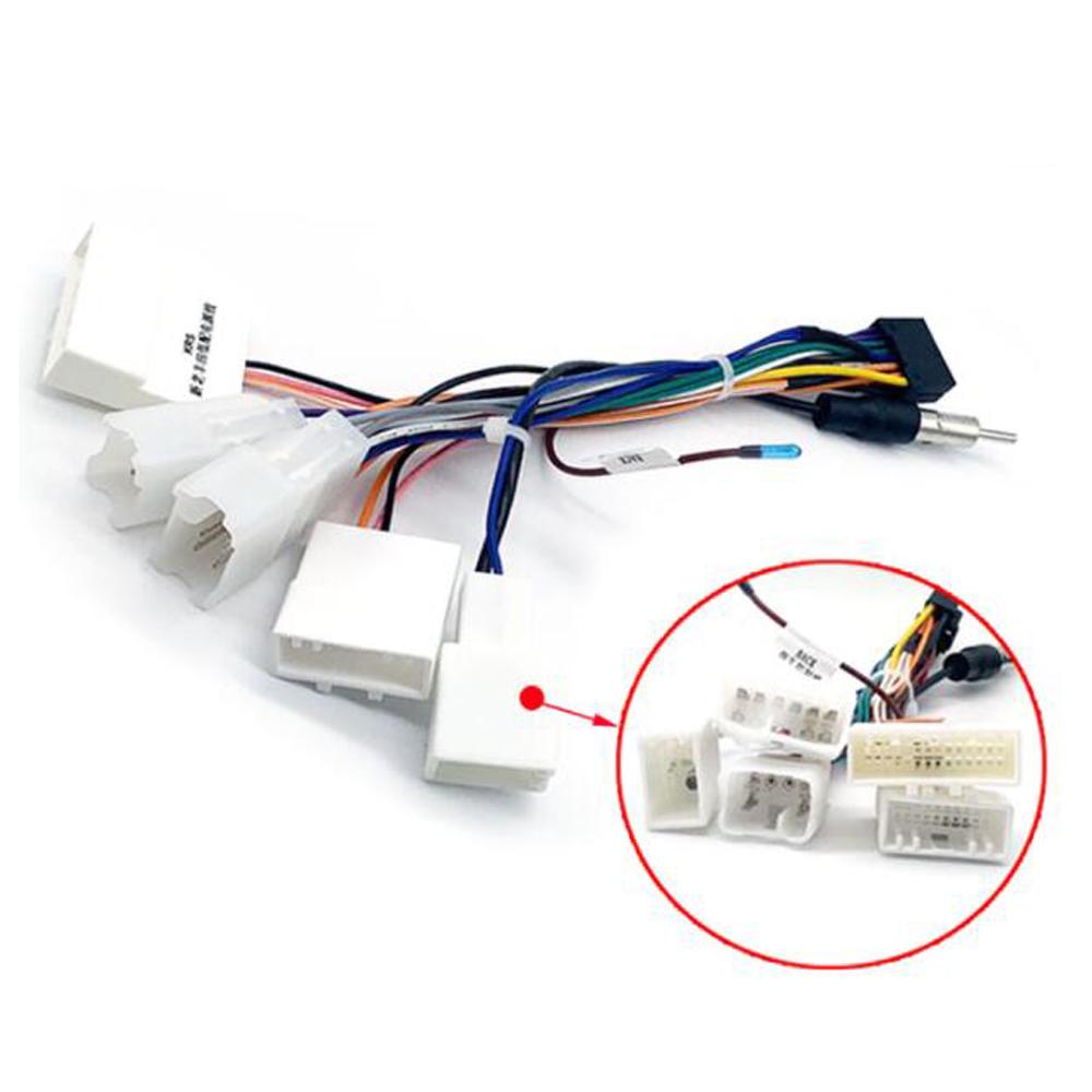 Car Radio Cable for Toyota Avensis Tundra Vios for Lexus 16pin Power Wiring Harness DVD GPS Android Multimedia Connector Radio Accessories 4