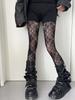 Women Sexy Lace Fishnet Stockings Lolita Hollow Out Solid Pantyhose JK Japanese Style High Waist Vintage Rhombus Striped Tights