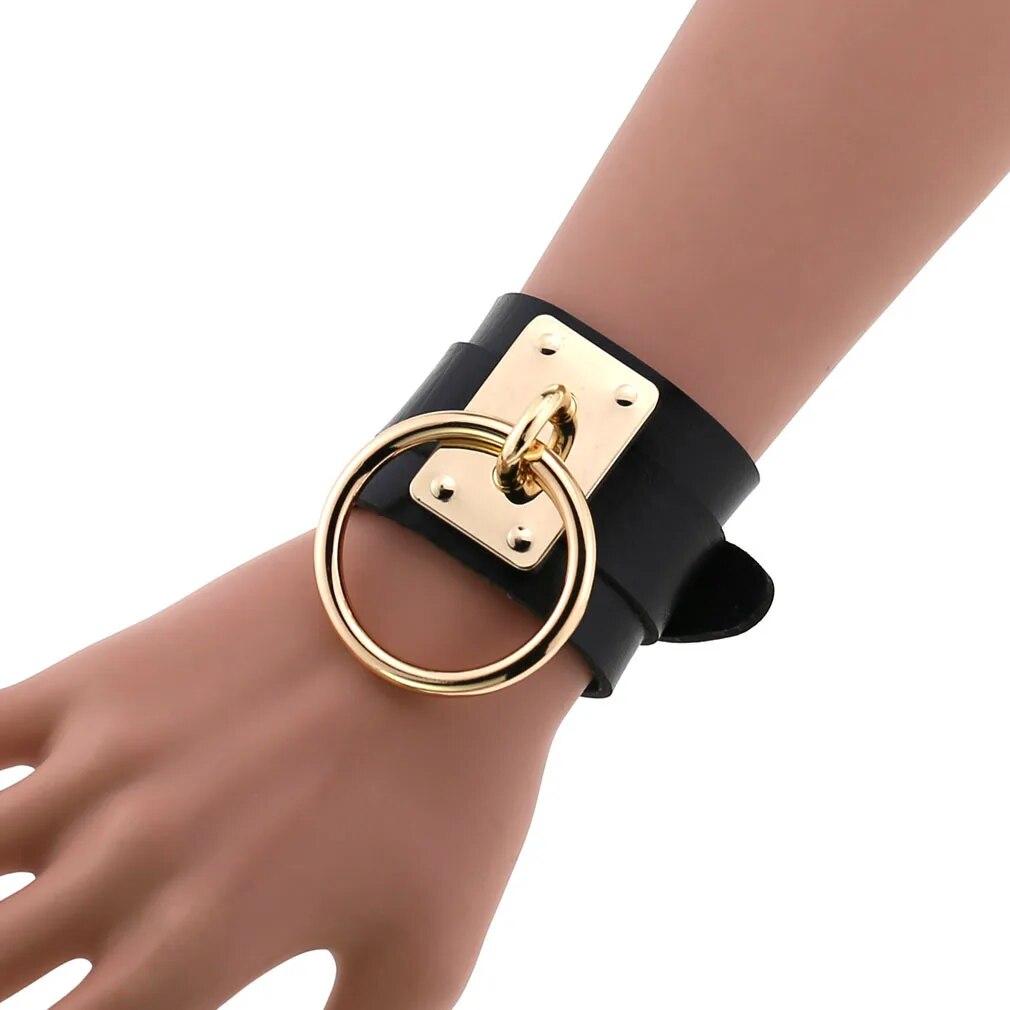 Exotic Accessories of Bdsm Slave Bondage Leather Collar with Leash Ring Steel Chain Sex Toys to Lover Roleplay Posture Spreader
