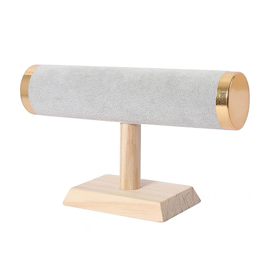 Solid Wood Single Layer Metal Cover Bracelet Holder Packaging supplies jewelry display jeweler organizer woman