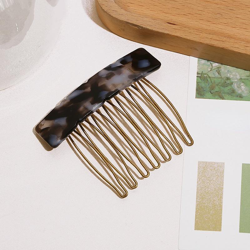 Small Size 7 Teeth Insert Comb Clip Women Hair Styling Hairpins Women Headwear Jewelry Bangs Broken Hair Comb Clip Girls Gifts