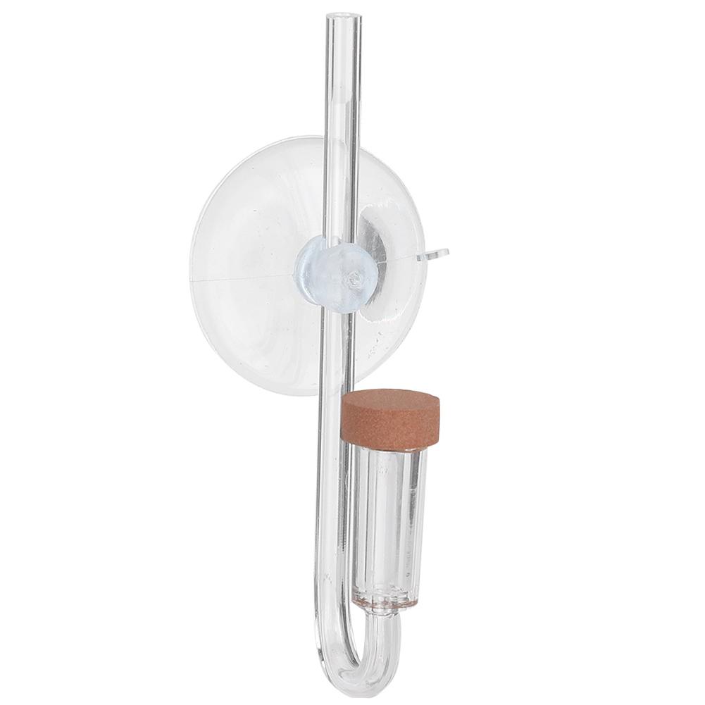 Ceramic CO2 Diffuser for Aquarium Fish Accessories with Bubble Recording Preparation U-Shaped Clear Acrylic CO2 Diffuser