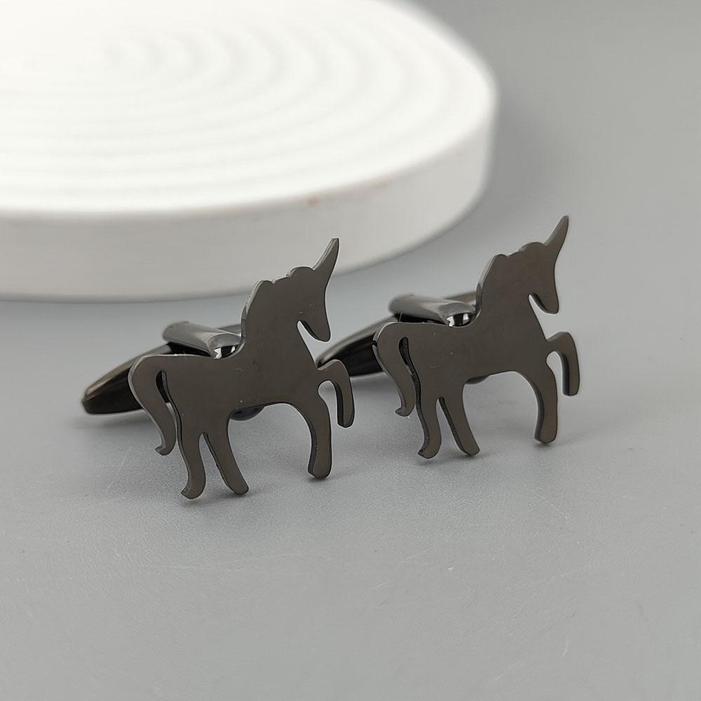 Unicorn Stainless Steel Brooch/cufflinks, Men's and Women's Personalized God Animal Badge, Jacket/backpack Mascot Decorations.
