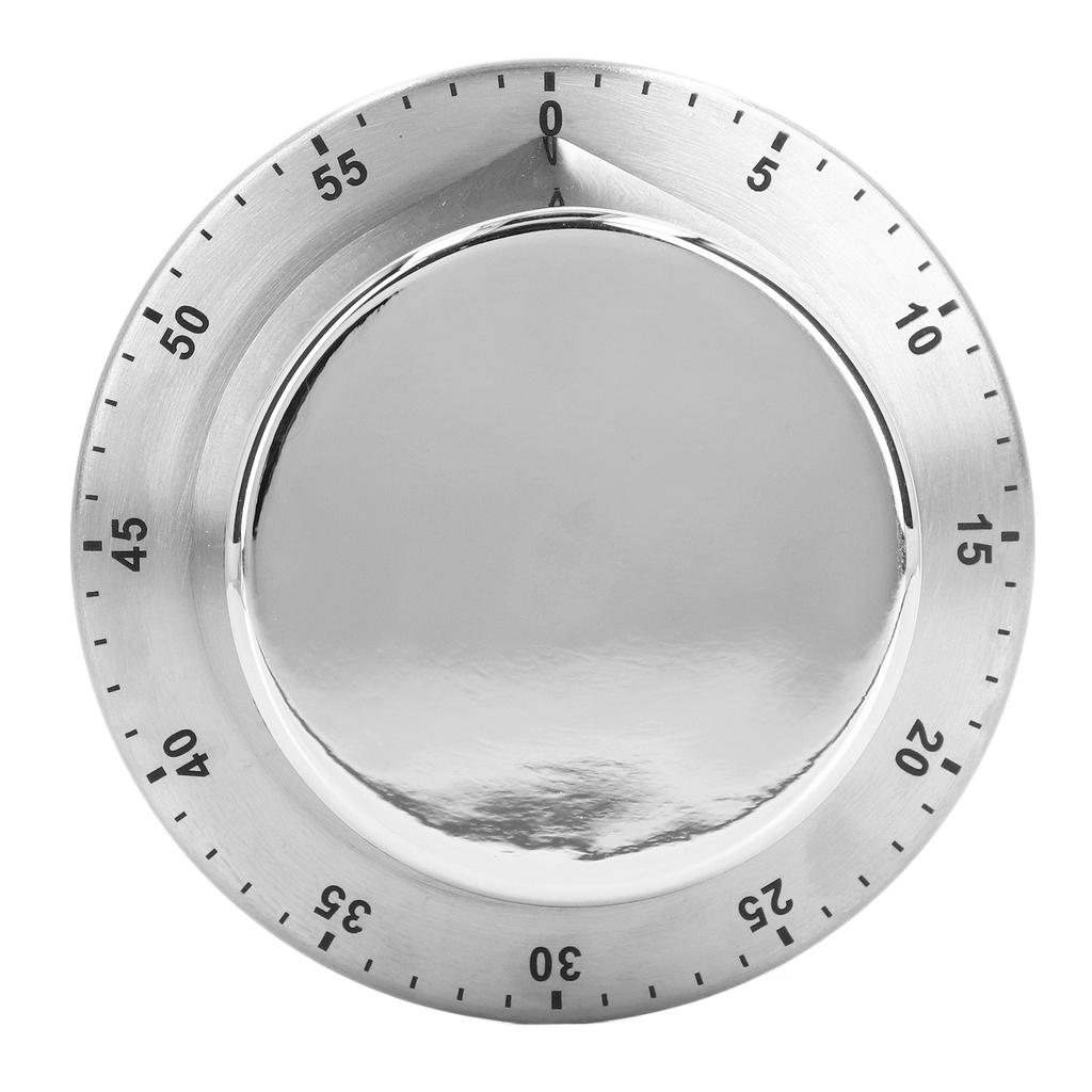 Kitchen Mechanical Timer 304 Stainless Steel Magnetic Suction Chef Cooking Timer Clock White