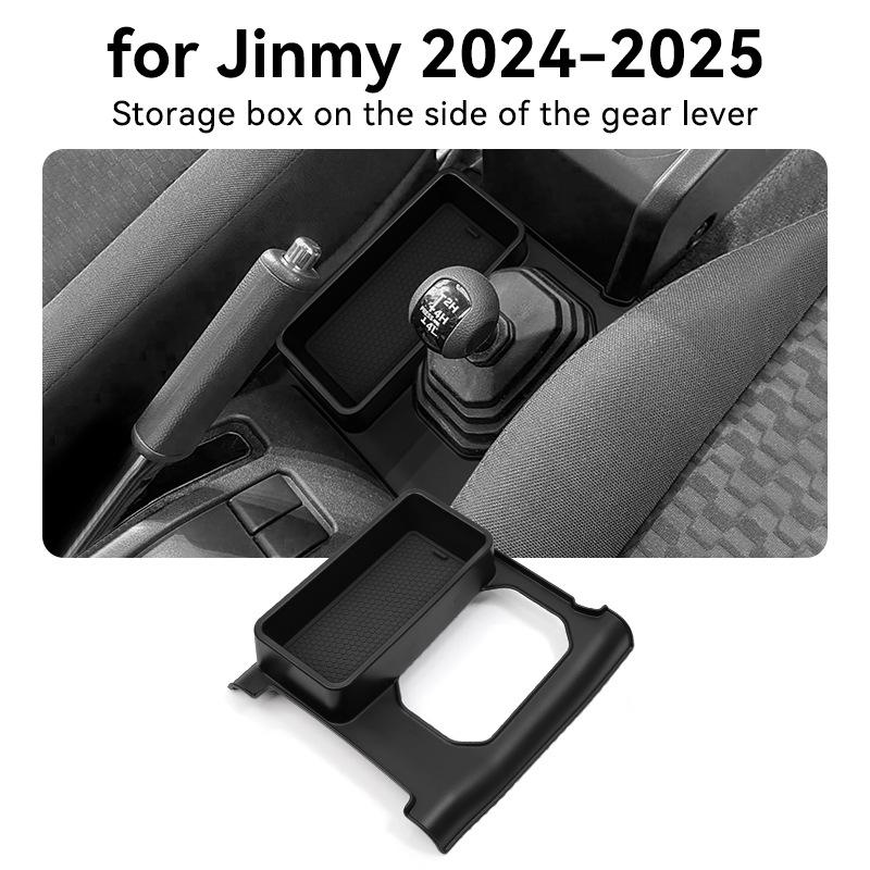 Suitable for 24-25 Suzuki Jimny gear lever side storage box ABS plastic anti-slip modification special accessories