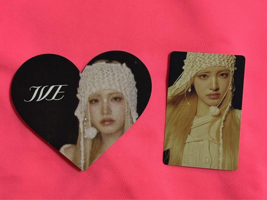 [USED] IVE Liz Venue Limited Amulet Photo Card Heart Card Osaka Off Event