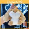 Cute Rabbit Plush Toy With Silver Keyring For Bag Accessory And Collection