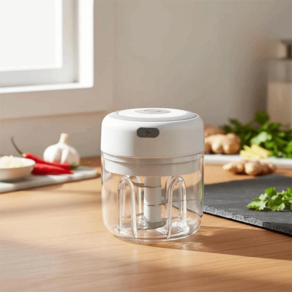 USB Rechargeable Garlic Masher Machine Mini Condiment Grinder Electric Food Chopper Chili