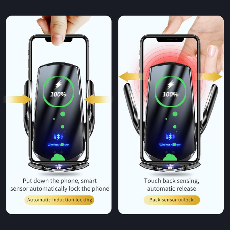 Car Mount for Volkswagen ID.7 VW ID7 2025 2024 15"Screen Mobile Phone Holder Wireless Charging Stand Gravity Bracket Accessories