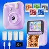 Kids Instant Camera Color Printing Camera 32GB 1080P Thermal Print Digital Camera Print Photo Video Games Music Children Gift