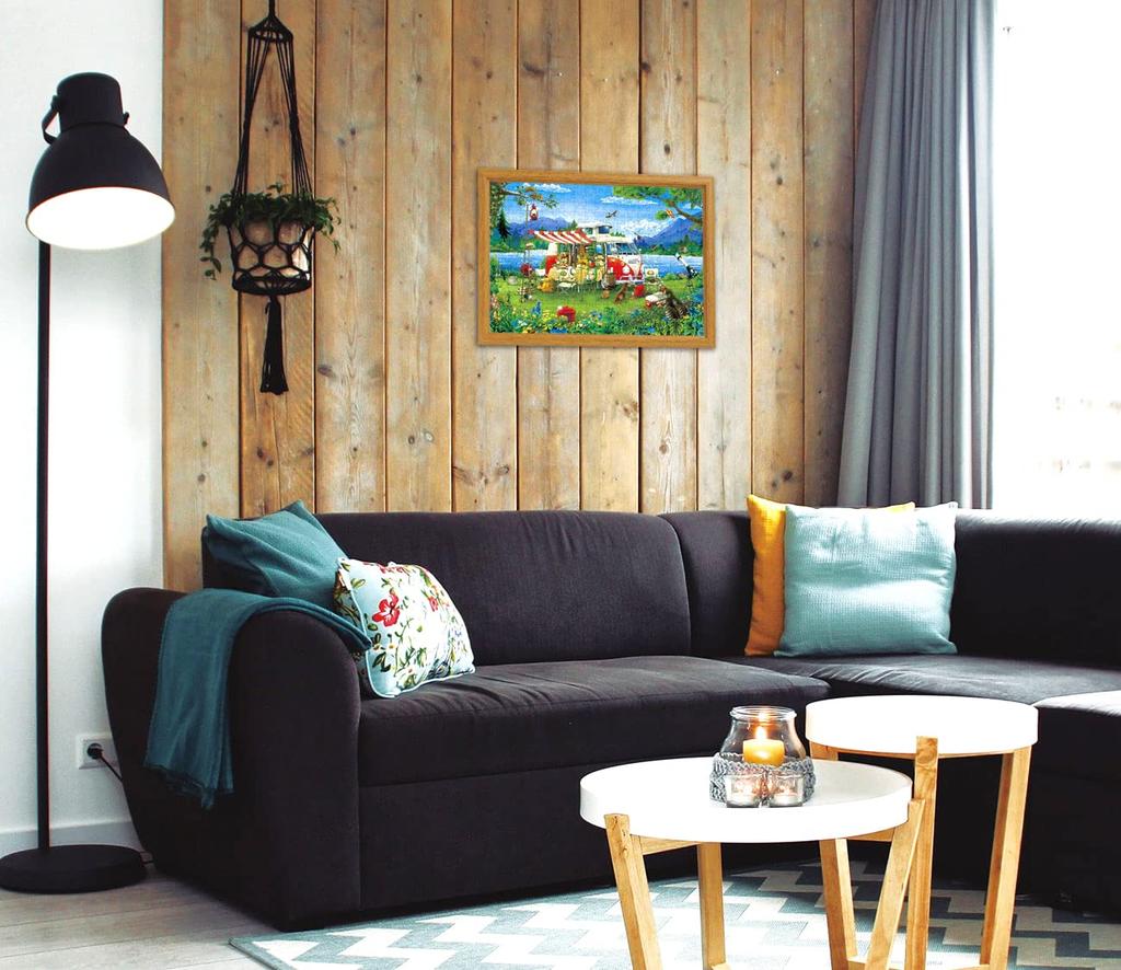 APPLEONE 300-370 300-Piece Jigsaw Puzzle "Camping Holiday" by Hiroyuki Keikawa, 26 X 38 Cm, Made In Japan