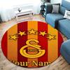 Galatasaray S Custom Name Round Area Rug,Carpet Rug for Living Room Bedroom Sofa Playroom Decor,Non-slip Floor Mat