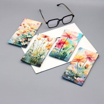 Floral Pattern Eyeglass Pouch Waterproof Travel Storage Bag Eyewear Storage Bag Small Items