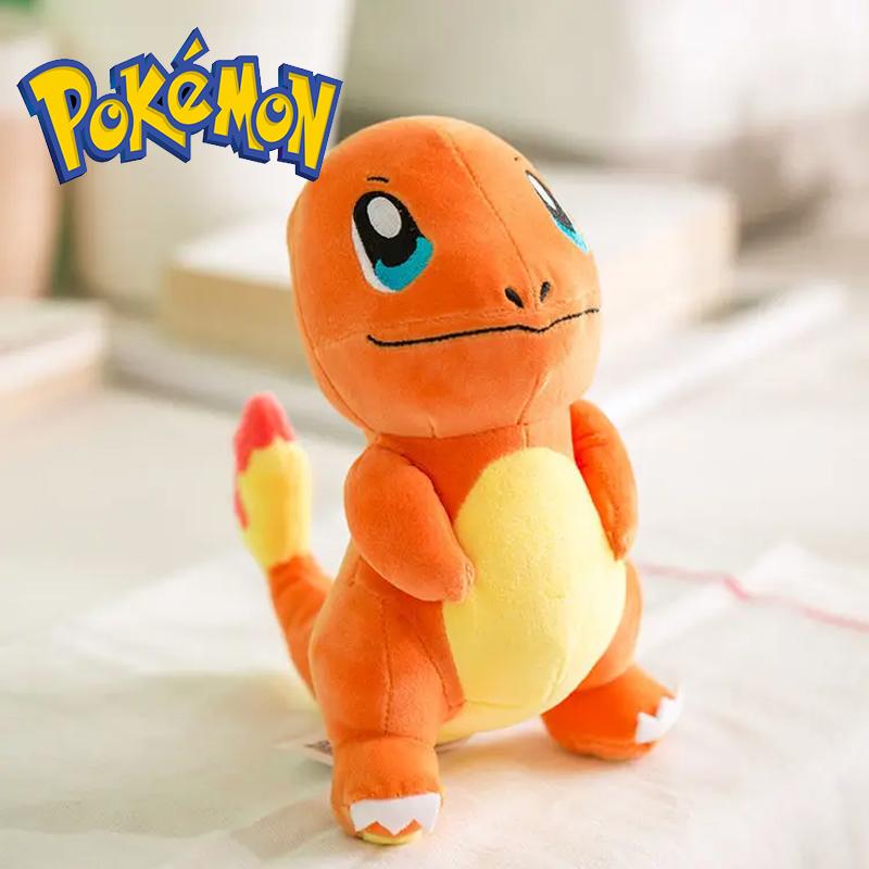 30cm Anime Christmas Style Plush Toys Charizard Charmander Soft Stuffed Peluche Doll Kids Child Xmas Birthday Gifts
