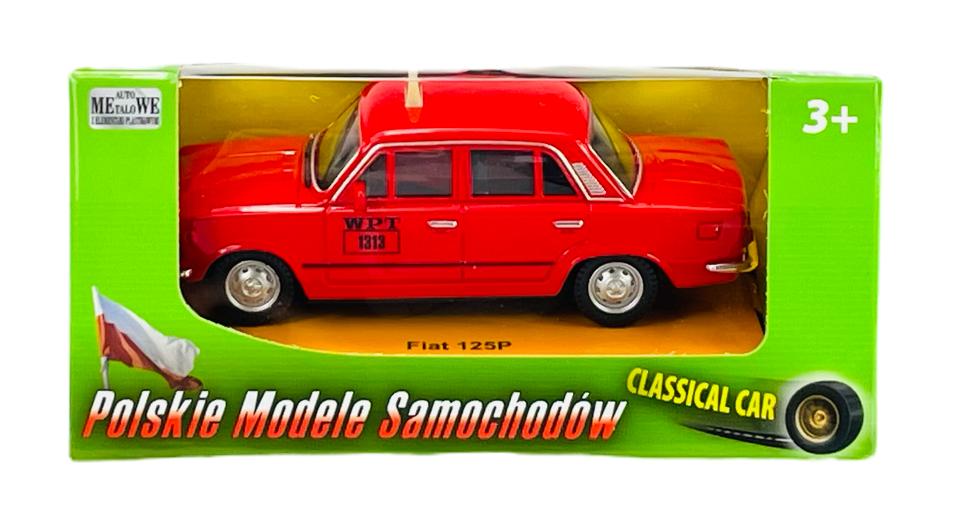 WELLY FIAT 125p TAXI RED 1:43 44023