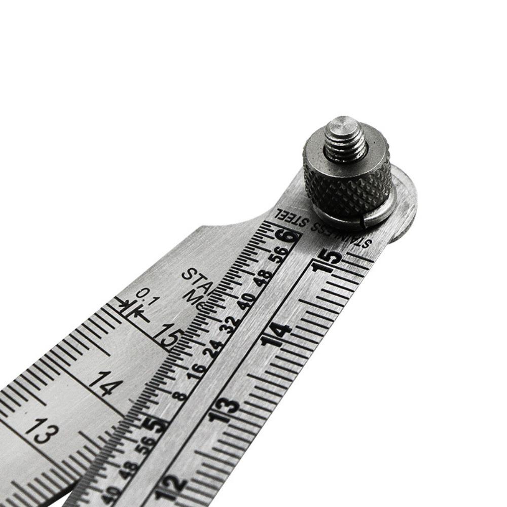 Adjustable Feeler Gauge High Precision Gap Gauge Depth Ruler Tapered Ruler Taper Welding Gauge Measuring Tool